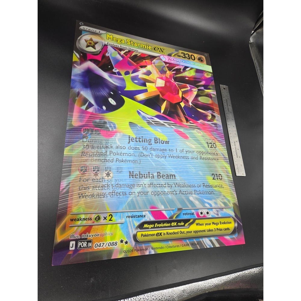 Pokemon Mega Evolution Perfect Order Poster Mega Starmie ex Zygarde ex POSTER
